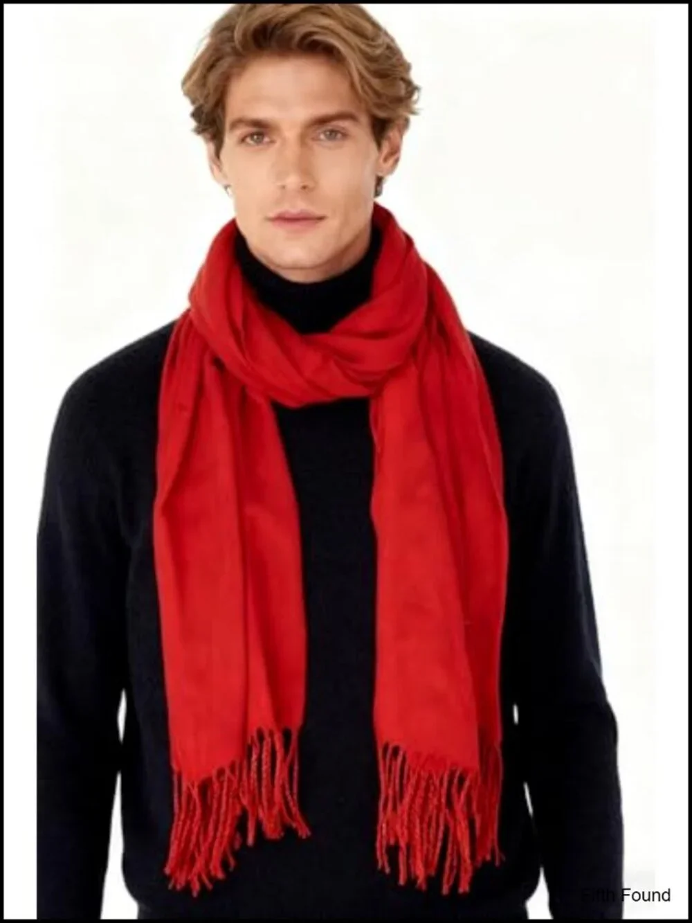 Winter Scarf Acrylic Polyester Fringed Shawl Wrap Warm Cold Weather